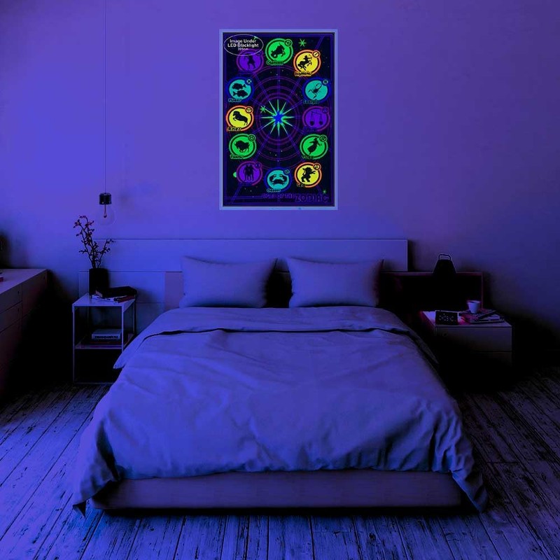 Signs of The Zodiac - Blacklight Poster - Flocked -