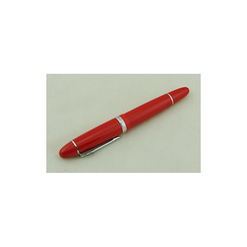 Jinhao 159 - Pluma estilográfica roja con convertidor de tinta