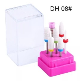 Usagi Brocas De Uñas Lima Juego Pulidor Drill Ceramica Profesional