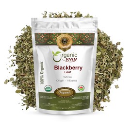 Organic Way Blackberry Leaf Whole - Herbal Tea | Kosher & USDA Certified - 1/2 LBS