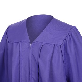 D DODOU Unisex Matte Graduation Cap and Gown Tassel Package for High School and Bachelor (Standard, Purple, 51)