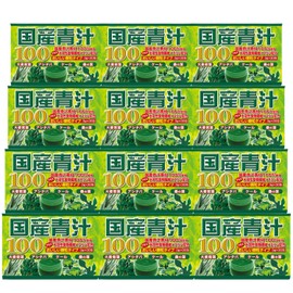 Japanese Green Juice, Set of 12, 180-360 Day Supply, 0.1 oz (3 g) x 30 Packs, Barley Waka, Asuka Leaves, Mulberry Leaves, Kale Packing, Powder, Powder