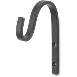 Posh Living Hook 0.3 x 3.1 x 3.9 inches (0.8 x 8 x 10 cm), Black 63658