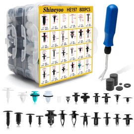 Car Retainer Clips 821PCS Plastic Fasteners Kit 24 Most Popular Sizes Fender Rivet Clips Auto Push Pin Rivets Kit with 1 Fastener Remover for GM Ford Toyota Honda Chrysler Honda