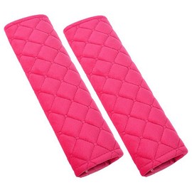 CHENGZI Universal Seat Belt Pads, Soft Comfort Seat Belt Shoulder Strap Covers (Pink-A)