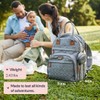 BabbleRoo Diaper Bag Backpack - Baby Essentials Travel Tote -
