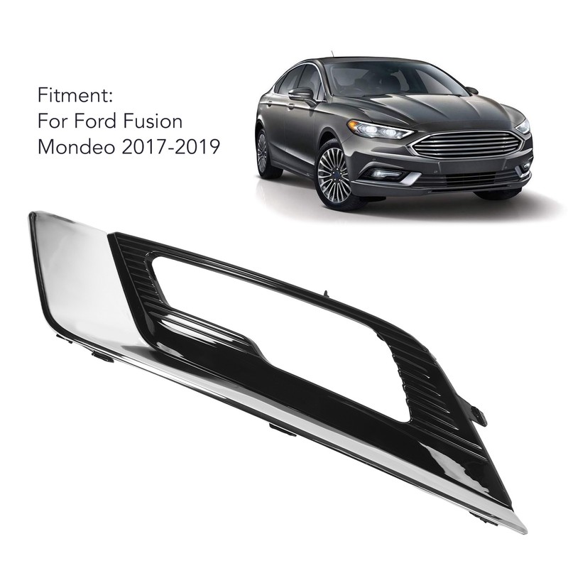 Front Fog Light Grille Cover Scratch Resistant Chrome Fog Lamp