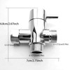 G1/2" Shower Diverter Valve - 3-Way Shower Splitter with Rubber