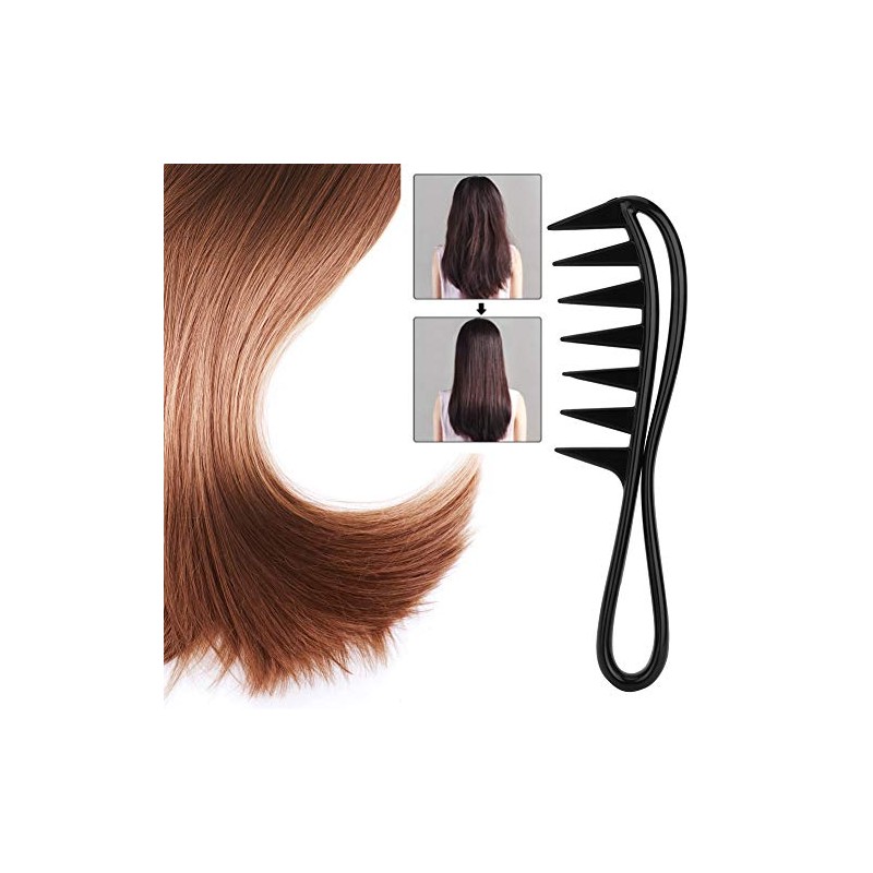 ZJchao 2pcs Peine para el cabello, Salon Dientes anchos Peine