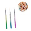 PACKOVE 3pcs Nail Art Painting Pen Ultra Thin Tip Detail