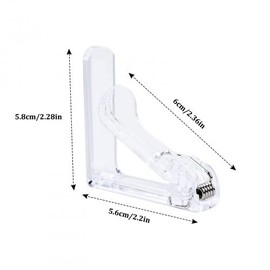 Dokpav 12 PCS Transparent Tablecloth Clips, Plastic Table Cover Holders, Adjustable Spring Picnic Table Clips, Table Cover Holder Clamps, Portable Tablecloth Holders for Home Party Indoor Outdoor