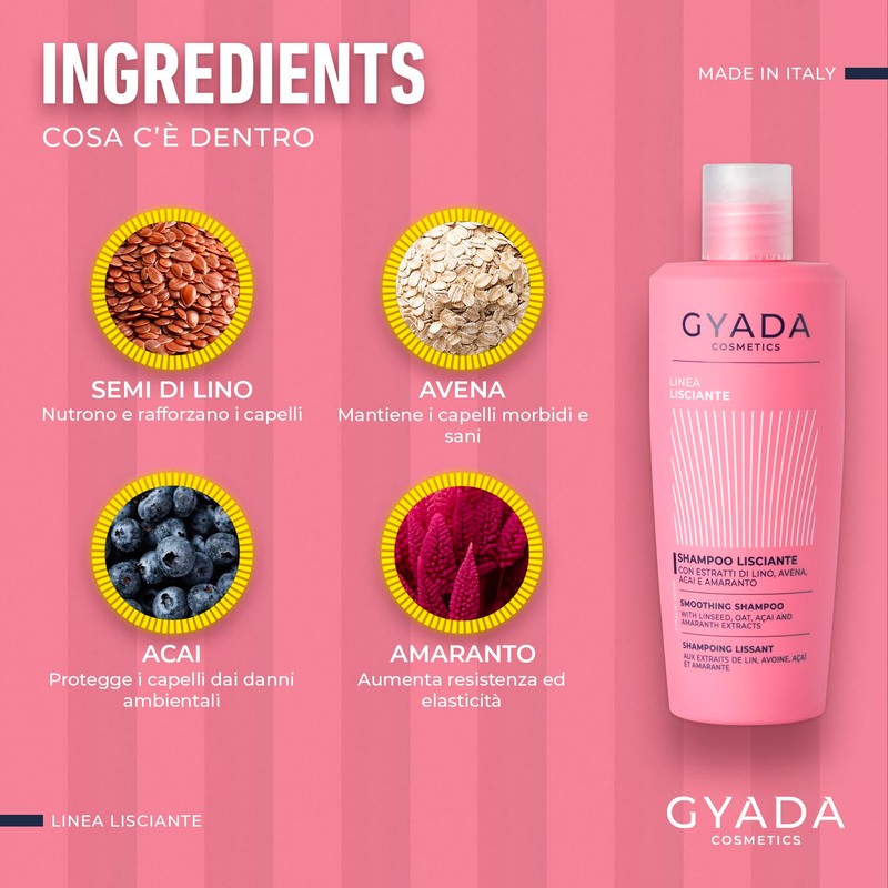 GYADA COSMETICS, Smoothing, Gentle, Soft Foaming Shampoo for Silky and