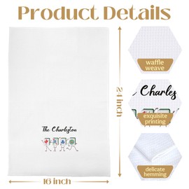 BYRFIIEU Chinese Mahjong Kitchen Towels, Gifts for Mahjong Players Dish Tea Towels for Kitchen Decor, Mah Jong Gifts for Women Decorative Hand Towel, 16x24 Inch