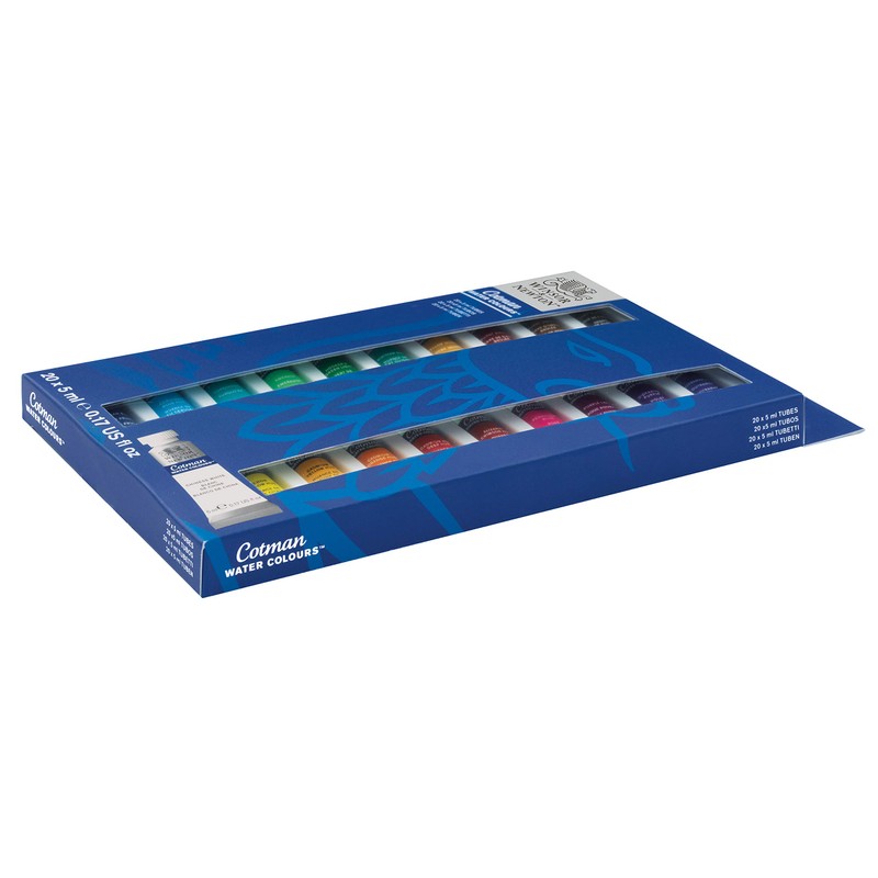 Winsor & Newton Cotman Watercolor Paint Set, 12 Count (Pack