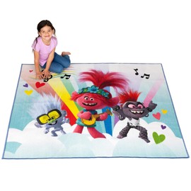 Franco Kids Room Non Slip Area Rug, 69 in x 52 in, Trolls World Tour