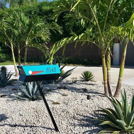 modbox USA Modern Mailbox Post (Black)