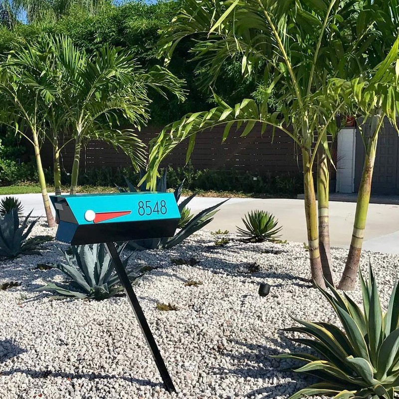 modbox USA Modern Mailbox Post (Black)