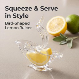 2 Pack Bird shape Lemon Squeezer, Lemon Juicer Acrylic Manual Juice Lime Squeezer Bird Shape Hand Juicer for Orange Lemon Lime Pomegranate