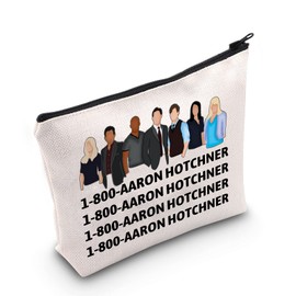 LEVLO Criminal TV Show Cosmetic Bag Crime TV Show Fans Gift 1-800 - Aaron Hotchner Crime Makeup Bag Zip Bag for Women Girls, 1-800 - Aaron