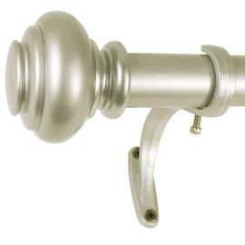 Decopolitan 1" Urn Curtain rod set, 18 to 36-Inch, Light Gold