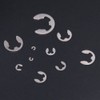 Hilitchi 300-Pcs 304 Stainless Steel E-Clip Circlip External Retaining Ring