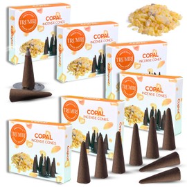 Copal Incense Cones - 60 Pack (10 Cones Each) - Scented Incense