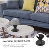 Angoily Elegant Mini Speaker Stand Black Audio Stand Wire Organizer