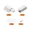 sourcing map Glass Door Magnetic Catch Latch Closures with Clamp,