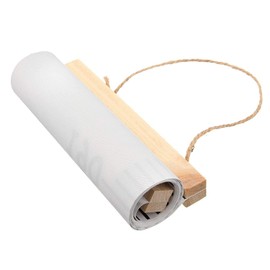 MinoMia Kids Growth Chart, Wood Frame Fabric Canvas Height Measurement Ruler from Baby to Adult for Child's Room Decoration 7.9 x 79in (7.9 x 79in, Blue Dinosaur)