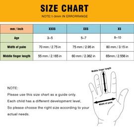KDK Ages 5-7 Kids Gardening Gloves,Yard Work Gloves for Toddlers, Youth, Girls, Boys, Childrens, Soft Safety Rubber Gloves (XXS Age 5-7, 2 Pairs Blue Dinosaur)