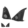 2pcs Car Door Tweeter Speaker Cover Trim Loudspeaker Decor Replacement