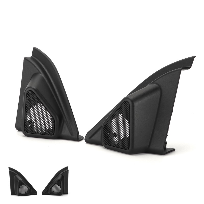 2pcs Car Door Tweeter Speaker Cover Trim Loudspeaker Decor Replacement