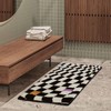 Checkered Doormat Anti Skid Black White Grid Cute Door Mat