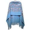 GFM® Embroidered Cashmere Texture Wool Pashmina Scarf Autumn Winter (EMBSHL-A),
