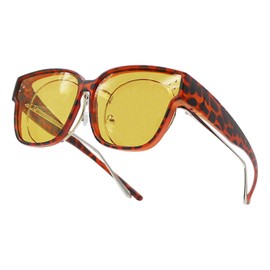 Long Keeper Polarised Over-Glasses Sunglasses, Oversized Fit Over Sunglasses for Women Men Wrap Around Sunglasses UV Protection for Driving Cycling