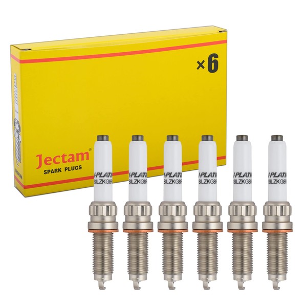 Jectam Platinum Iridium Spark Plug 12120040551 SILZKGR8B8S 6PCS Compatible with