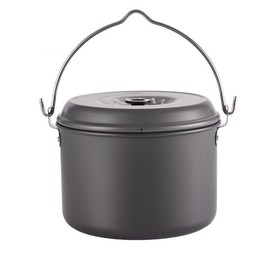 Camping Moon MC230 Aluminum Hanging Pot, Medium, Aluminum Pot, 1.2 gal (4.0 L)