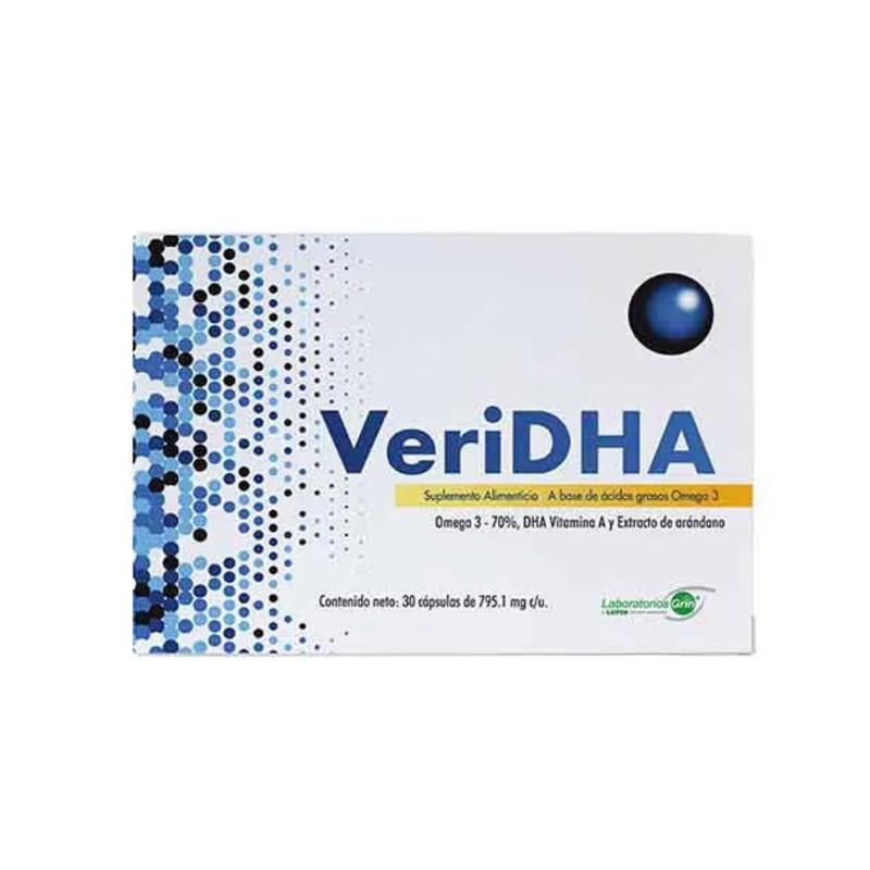 VeriDHA Omega-3 (70 DHA), Lutena, Zeaxantina, Vitamina A y Extracto
