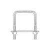 sourcing map Square U-Bolts, 2 Sets 52mm(2.05") Inner Width 80mm