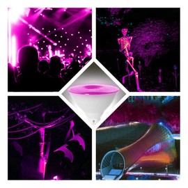 2 Pack BlueX LED Par38 Flood Pink Light Bulb - 18W (120Watt Equivalent) - Dimmable - E26 Base Pink LED Lights, Party Decoration, Porch, Home Lighting, Holiday Lighting, Pink Flood Light (Red)