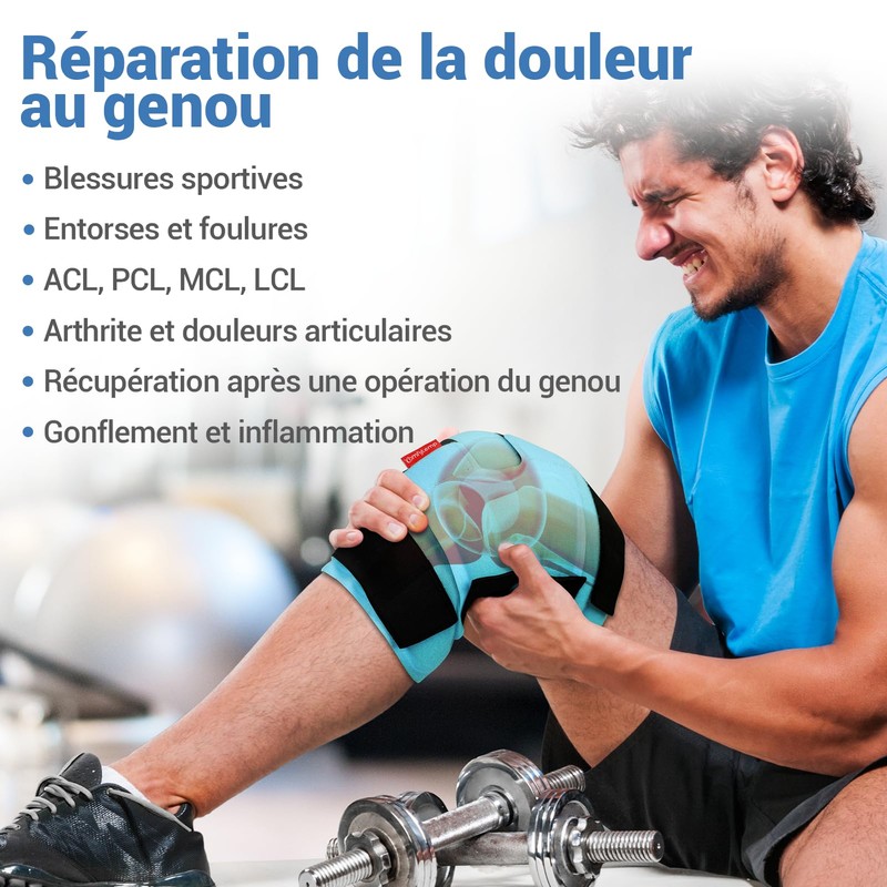 Comfytemp Reusable Ice Packs for Knee Therapy with Cold and