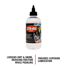 STA-BIL SPORT Bike Chain Cleaner & Lubricant - Prevents Rust on Chains, Cables, and Derailleurs, Premium Lubricant, Easy to Apply, Preserves Bike Chains, 8oz (22406)
