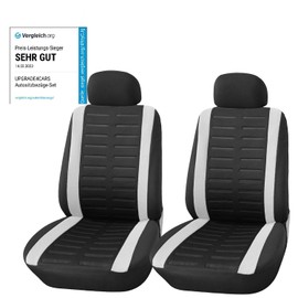 Upgrade4cars Car Seat Covers Set for Front Seats | Universal Car Seat Covers in White