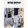 Fashion Backpack with Letter M Design, School Supplies Aesthetic Book
