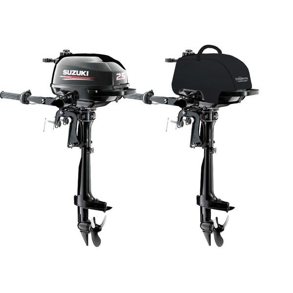 Oceansouth Custom Fit Vented Covers for Suzuki Outboard Engine (White,