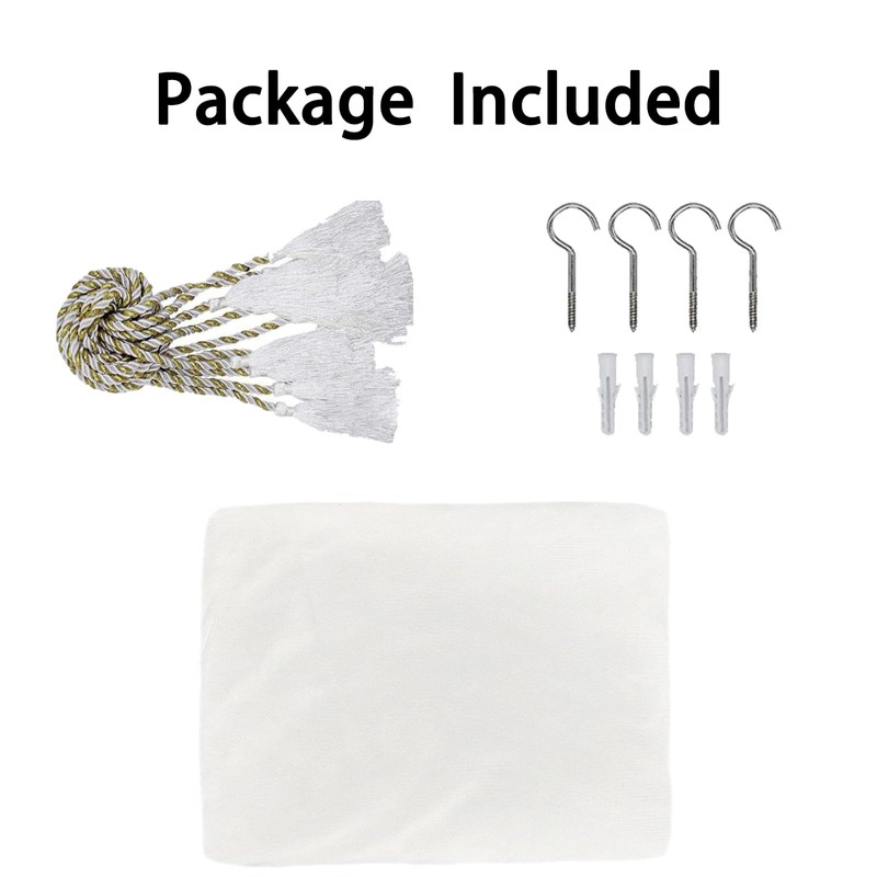 Anmas Box Mosquito Net Bed Canopy for Double Bed -