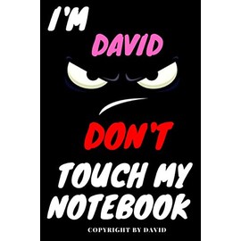 David : DON'T TOUCH MY NOTEBOOK, Unique customized Gift for David - Boys Birthday Gift / Journal for Boys, Diary, Perfect Gift For Boys, best gift for David 120 pages: Notebook, Perfect Gift for David