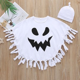 COSSA Halloween Cosplay, Children's Ghosts, Ghosts, Baby Clothes, Bats, Costume, Cute, Soft, Baby Cosplay, Kids, Boys, Girls, Parties, Events, Costume, Small Devil, Pumpkin, Hat Included, Cloak
