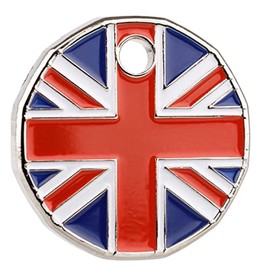 12 Sided Union Jack Trolley Token Keyring