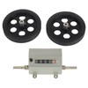 Meter Counter, Rolling Wheel 5 Digits 0-9999.9 Length Counter Max